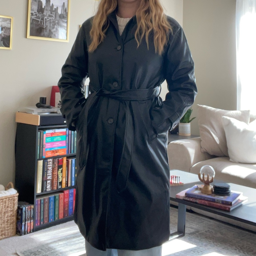 Women's Black Faux Leather Jacket